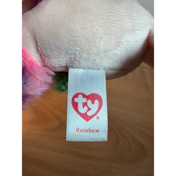 Ty Beanie Boo Rainbow 2018 6" No tag - Picture 6 of 7